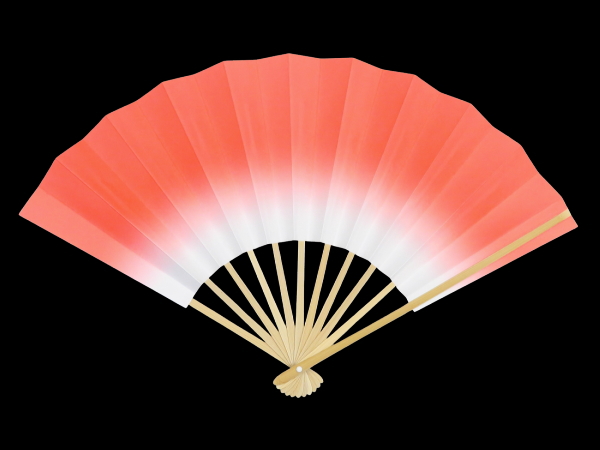 祭・扇子・赤ぼかし